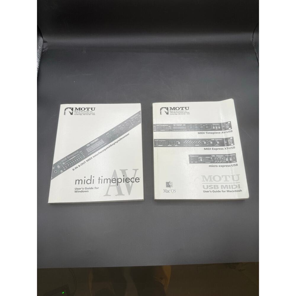 MOTU 8in8 Out MIDI Interface/SynchronizeMIDI AV+MOTU USB MIDI UseGuide